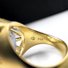  Atelier Tom Munsteiner Atelier Munsteiner Magic Face Black Tourmaline Quartz One of a Kind Gold Ring - 4710412
