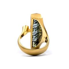  Atelier Tom Munsteiner Exceptional Bi Color Tourmaline White Diamond Contemporary Ring Munsteiner - 4701309