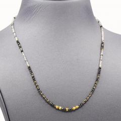 Atelier Zobel Black Diamond Tourmaline Quartz Gold Oxidized Silver Necklace Atelier Zobel 25 - 4711243