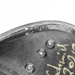  Atelier Zobel White Diamond Pure Gold Oxidized Silver Shield Ring Atelier Zobel 2025 - 4711176