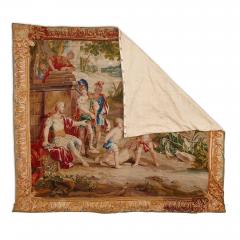  Atelier d Urban et Daniel III Leyniers Rare 18th century wool and silk tapestry by Leyniers - 3922151