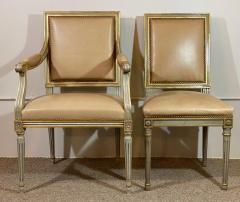  Ateliers Philippe Coudray Set of Louis XVI Style Philippe Coudray Ateliers Dining or Conference Chairs - 2491239