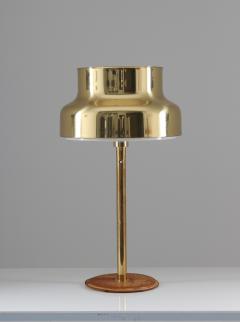  Atelje Lyktan Pair of Bumling Table Lamps in Brass and Leather by Atelj Lyktan - 1143954