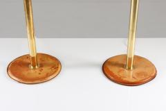  Atelje Lyktan Pair of Bumling Table Lamps in Brass and Leather by Atelj Lyktan - 1143956