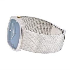  Audemars Piguet AUDEMARS PIGUET 18K WHITE GOLD BLUE DIAL WITH DIAMOND MARKERS 1970S DRESS WATCH - 2569907