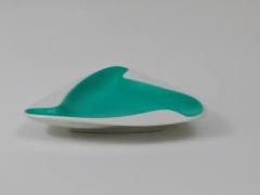  Augarten Porcelain Factory Augarten Vienna Turquoise Midcentury Fine Porcelaine Ashtray Austria 1950s - 4062799