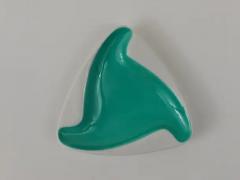  Augarten Porcelain Factory Augarten Vienna Turquoise Midcentury Fine Porcelaine Ashtray Austria 1950s - 4062808