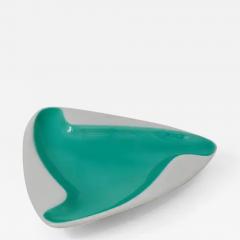  Augarten Porcelain Factory Augarten Vienna Turquoise Midcentury Fine Porcelaine Ashtray Austria 1950s - 4065380