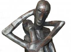  Austin Productions Austin Productions Brutalist Large Sculpture Lovers Man Woman Gothic Frakenstein - 1789243
