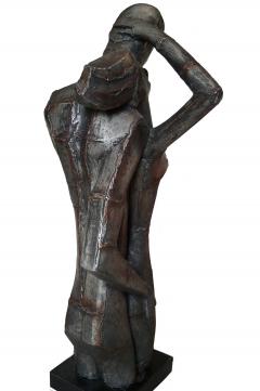  Austin Productions Austin Productions Brutalist Large Sculpture Lovers Man Woman Gothic Frakenstein - 1789248