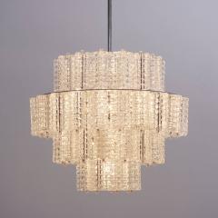  Austrolux Leuchten One of Six Huge and Rare Glass Chandeliers by Austrolux - 550426