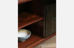  Axel Christensen Axel Christiansen Rosewood Smoke Glass Bookcase for Aco Mobler - 4138020