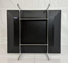  B B Italia Antonio Citterio for B B Italia Leather Aluminum Glass Coffee Table - 4734720