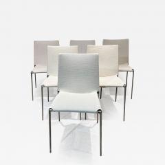  B B Italia B B Italia Roberto Barbieri Modern ALMA White Stackable Chairs Set of 6 - 2849094