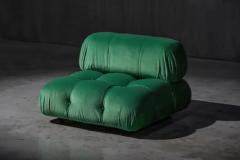  B B Italia Green Velvet Camaleonda Lounge Chairs by Mario Bellini for B B Italia 1970s - 4135099