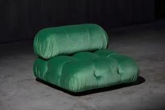  B B Italia Green Velvet Camaleonda Lounge Chairs by Mario Bellini for B B Italia 1970s - 4135144