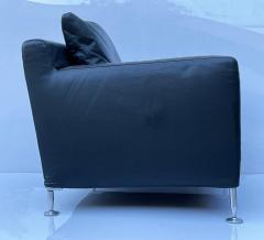  B B Italia Harry Arm Club Chair in Black Leather by Antonio Citterio for B B Italia - 3109571