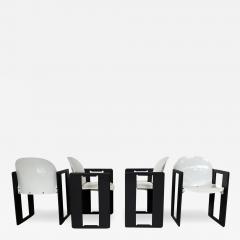  B B Italia Mid Century Modern Set of Diagolo 4 Chairs by Afra Tobia Scarpa for B B Italia - 3341385