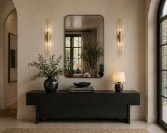  B B Italia Pair Baxter Palomar Brass Sconces by Pietro Russo Italian Modern Lights - 4723599