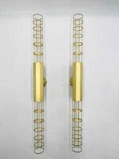  B B Italia Pair Baxter Palomar Brass Sconces by Pietro Russo Italian Modern Lights - 4723600