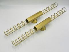  B B Italia Pair Baxter Palomar Brass Sconces by Pietro Russo Italian Modern Lights - 4723603