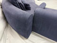  B B Italia Three Piece Piaf Sectional Sofa Made in Italy by Baxter Dark Blue Leather - 4727350