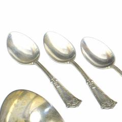  B F Norris Co English Arts Crafts Egyptian Revival Silver Spoons - 4200777