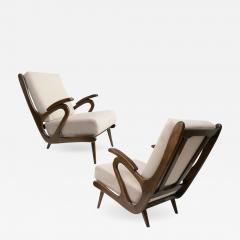  B Spuij s Mid Century Modern B Spuijs Carved Lounge Chairs Netherland - 629701