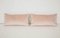  B VIZ Designs Pair of Blush Pink Velvet Pillows by B Viz Design - 1099535