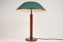  B hlmarks 1940s B hlmarks Brass and Leather Table Lamp - 1819892