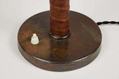  B hlmarks 1940s B hlmarks Brass and Leather Table Lamp - 1819900