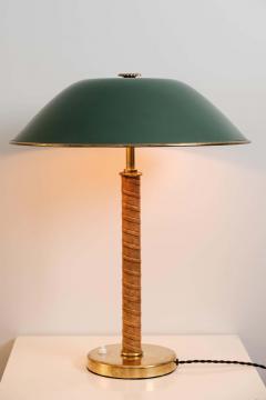  B hlmarks AB Bohlmarks 1940s B hlmarks Brass and Leather Table Lamp - 2377051