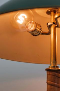  B hlmarks AB Bohlmarks 1940s B hlmarks Brass and Leather Table Lamp - 2377056