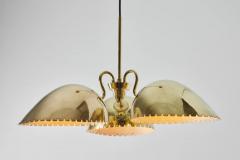  B hlmarks AB Bohlmarks 1940s Carl Axel Acking Perforated Brass Chandelier for B hlmarks - 2513279