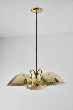  B hlmarks AB Bohlmarks 1940s Carl Axel Acking Perforated Brass Chandelier for B hlmarks - 2513288