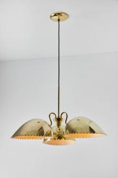  B hlmarks AB Bohlmarks 1940s Carl Axel Acking Perforated Brass Chandelier for B hlmarks - 2513289