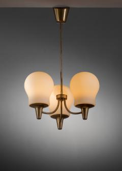  B hlmarks AB Bohlmarks B hlmarks brass and glass chandelier - 4046098