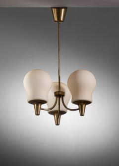  B hlmarks AB Bohlmarks B hlmarks brass and glass chandelier - 4046099