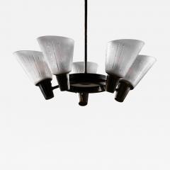 B hlmarks AB Bohlmarks B hlmarks brass and glass chandelier - 4638665