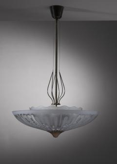  B hlmarks AB Bohlmarks B hlmarks brass and glass pendant lamp - 3528690