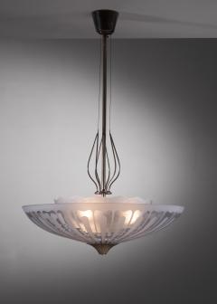  B hlmarks AB Bohlmarks B hlmarks brass and glass pendant lamp - 3528691