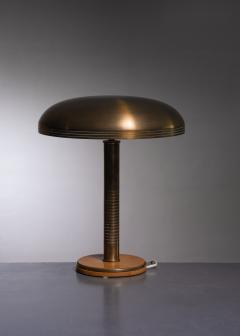  B hlmarks AB Bohlmarks Brass and wood table lamp - 2605228