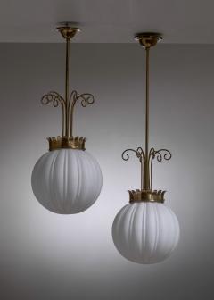  B hlmarks AB Bohlmarks Pair of B hlmarks Art Deco pendants - 4204628