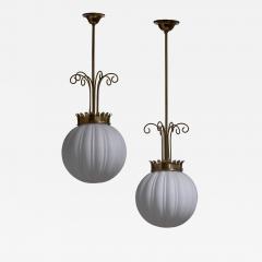  B hlmarks AB Bohlmarks Pair of B hlmarks Art Deco pendants - 4214306