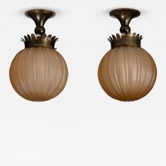  B hlmarks AB Bohlmarks Pair of B hlmarks ceiling lamps - 4596615
