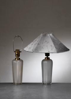  B hlmarks AB Bohlmarks Pair of B hlmarks glass table lamps - 4588468