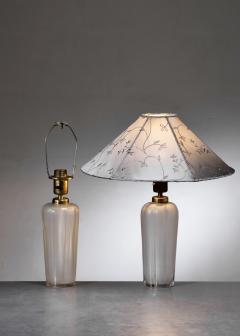  B hlmarks AB Bohlmarks Pair of B hlmarks glass table lamps - 4588469