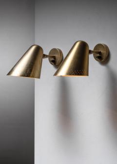  B hlmarks AB Bohlmarks Pair of Harald Notini wall lamps for B hlmarks - 4746489