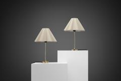  B hlmarks AB Bohlmarks Pair of Model 15711 Table Lamps for B hlmarks Sweden ca 1950s - 4456502