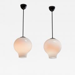  B hlmarks AB Bohlmarks Pair of opaline glass pendant lamps - 3406525